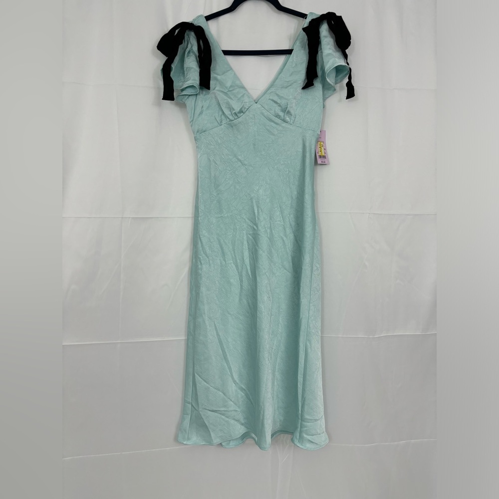 New wild fable XXS blue dress with bows